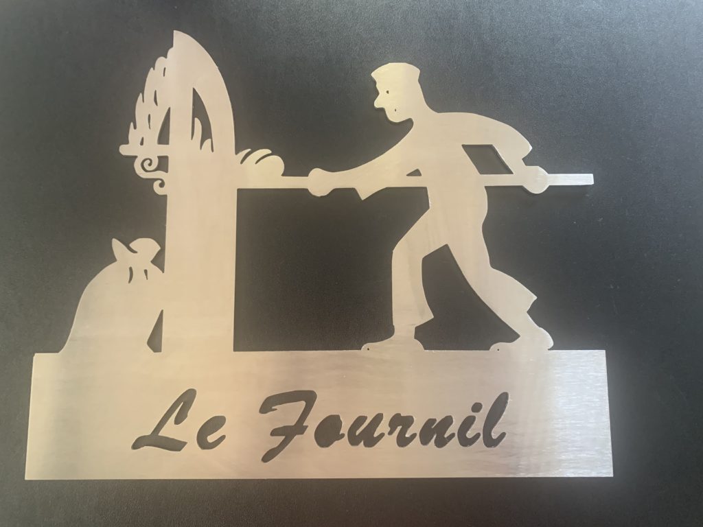 Plaque de décoration en Inox motif